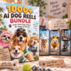 1000+ AI Dog Reels Bundle – cute AI dog moments, funny pet scenes and shareable canine content