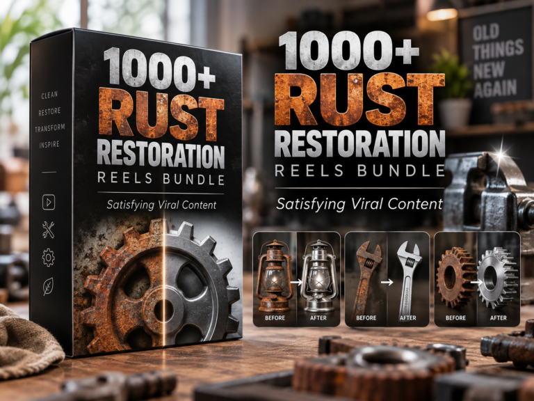1000+ Rust Restoration Reels Bundle – Satisfying Before & After Videos – Rust Restoration Reels Bundle