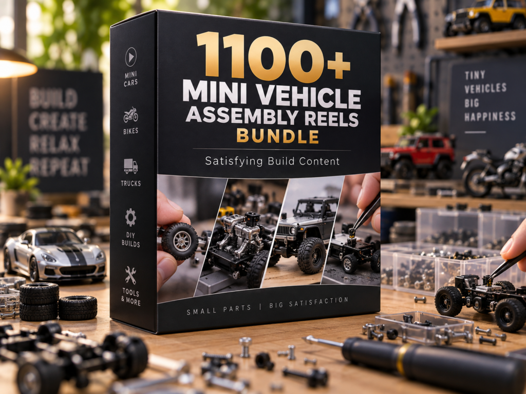 1100+ Mini Vehicle Assembly Reels Bundle – Satisfying Mini Car Build Videos