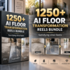 1250+ AI Floor Transformation Reels Bundle – Satisfying Flooring Makeover Videos
