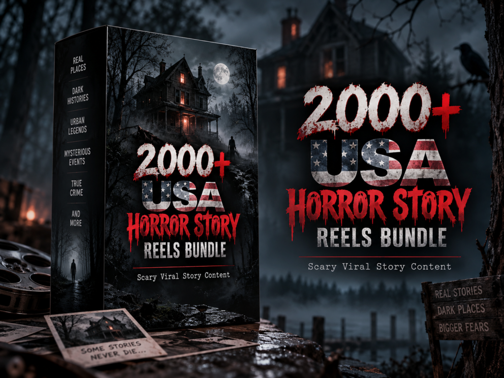 2000+ USA Horror Story Reels Bundle – Scary English Stories & Creepy Shorts – USA Horror Story Reels Bundle