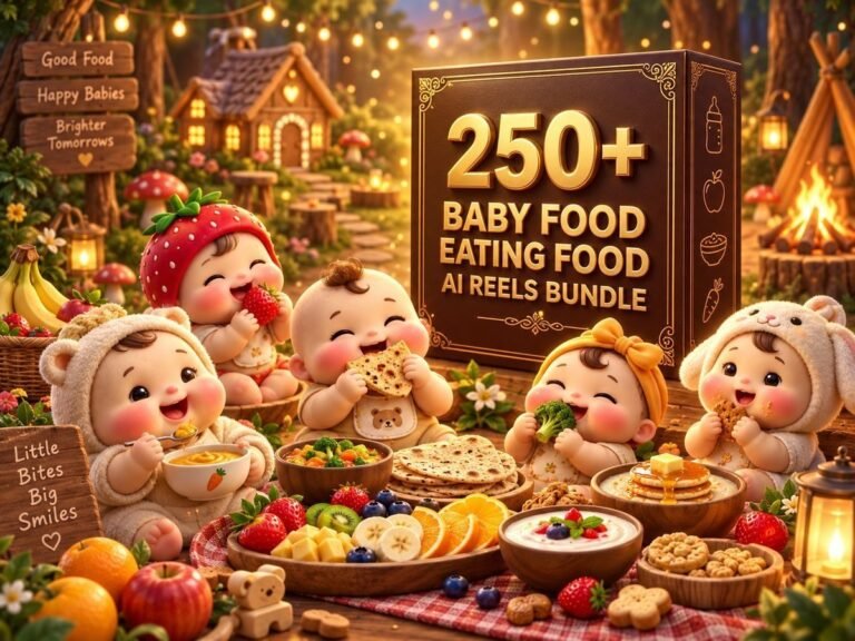 250+ Baby Food Eating Reels Bundle – cute baby eating, food-reaction and family-friendly short videos