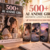 500+ AI Anime Girl Aesthetic Lifestyle Reels – soft anime girl lifestyle, cozy scenes and aesthetic everyday moments - Reels Bundle