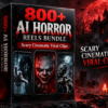800+ AI Horror Reels Bundle – scary AI visuals, creepy characters and cinematic horror-story moments