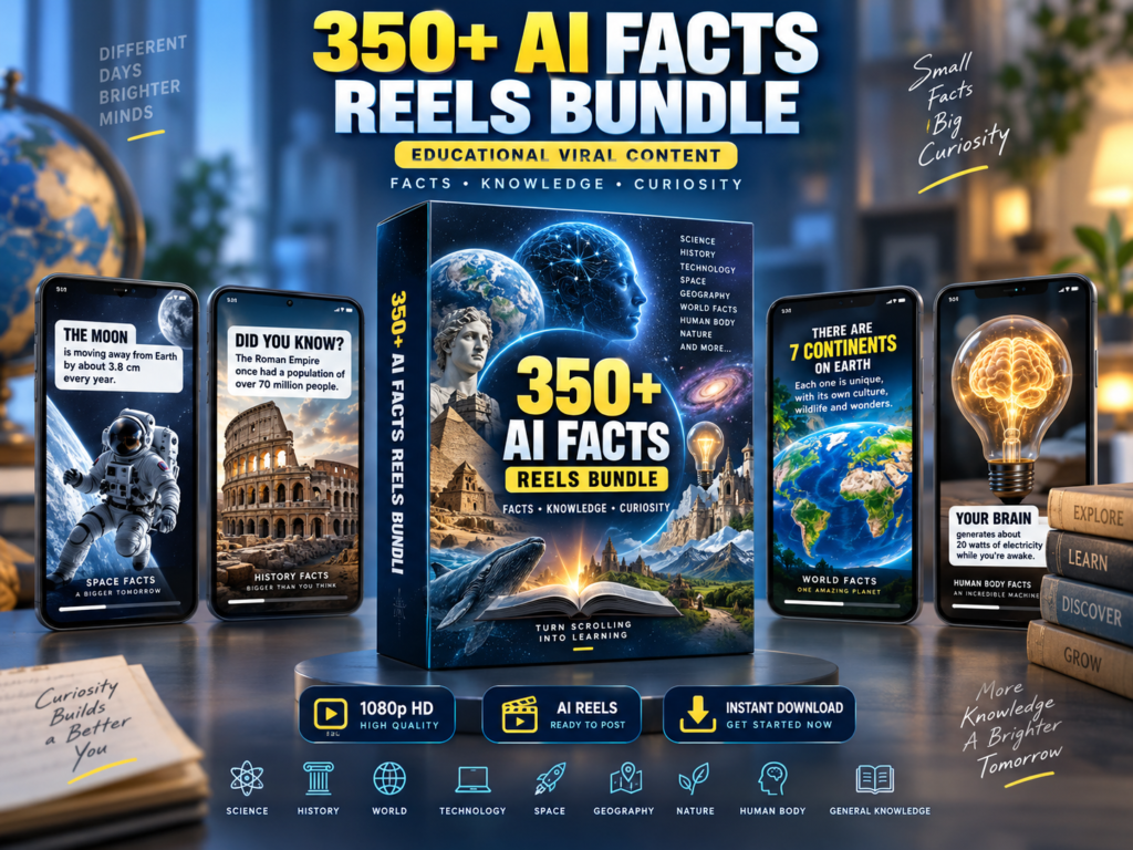 350+ AI Facts Reels Bundle