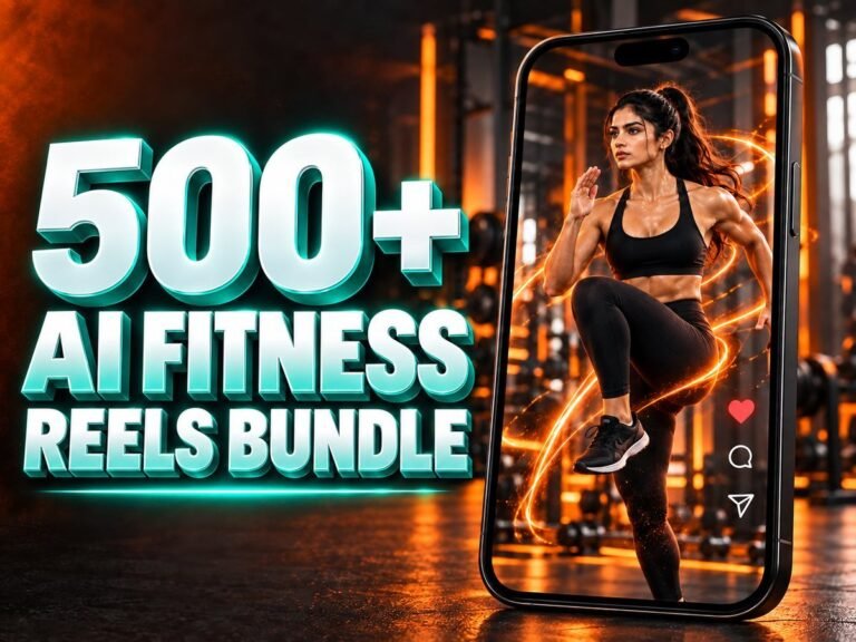 500+ AI Fitness Reels Bundle – Premium 720p Videos