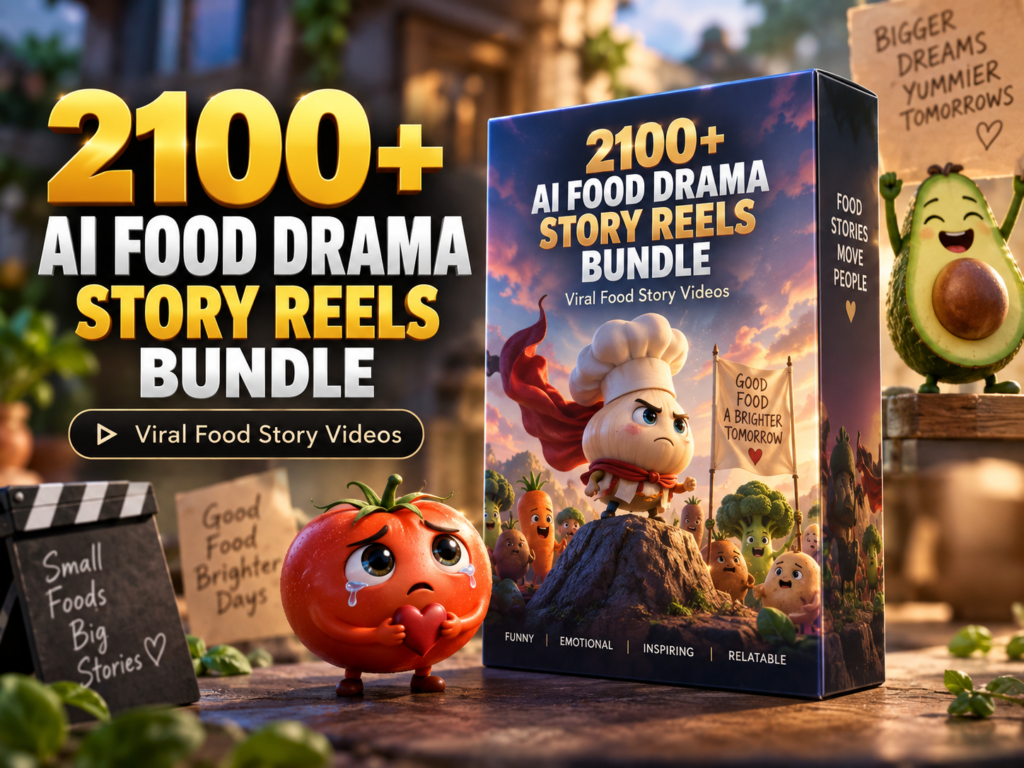 2100+ AI Food Drama Story Reels Bundle