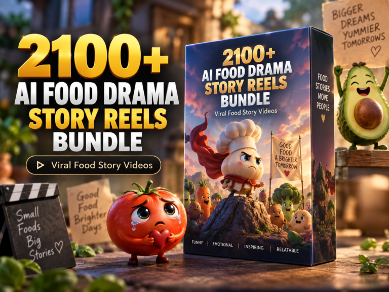 2100+ AI Food Drama Story Reels Bundle