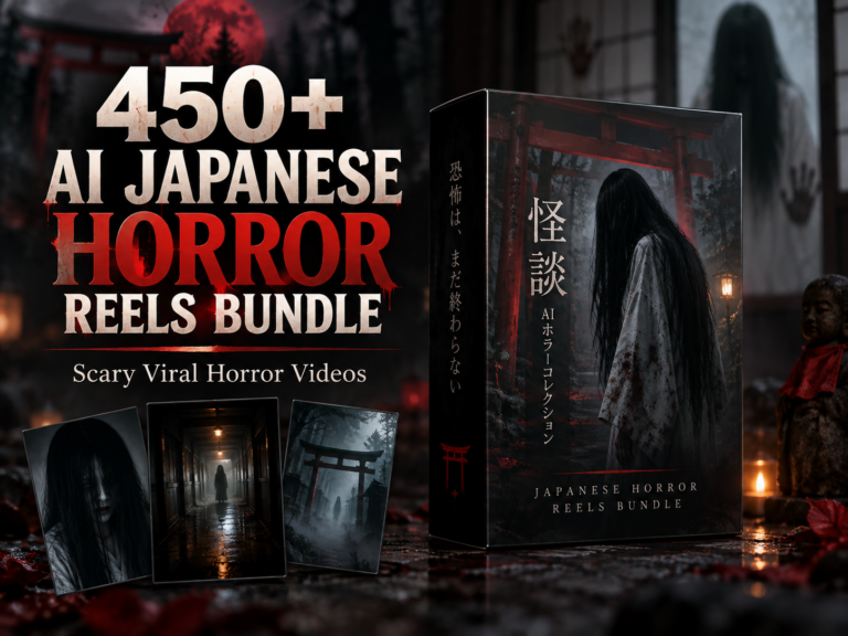 450+ AI Japanese Horror Reels Bundle