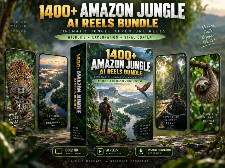 1400+ Amazon Jungle AI Reels Bundle
