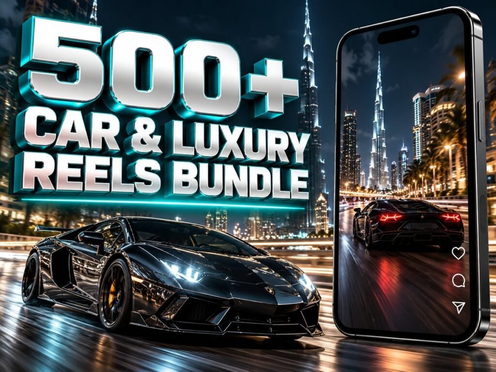 500+ Car & Luxury Reels Bundle – Premium 720p Videos