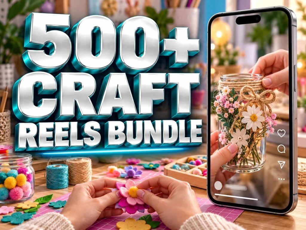 500+ Craft Reels Bundle – Premium 720p Videos
