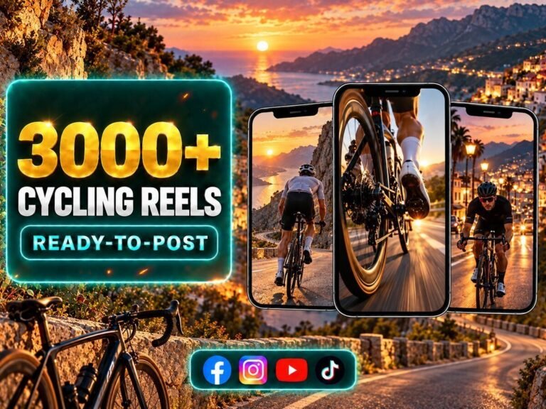 3000+ Cycling Reels Bundle – cycling, outdoor riding and sports-oriented short videos