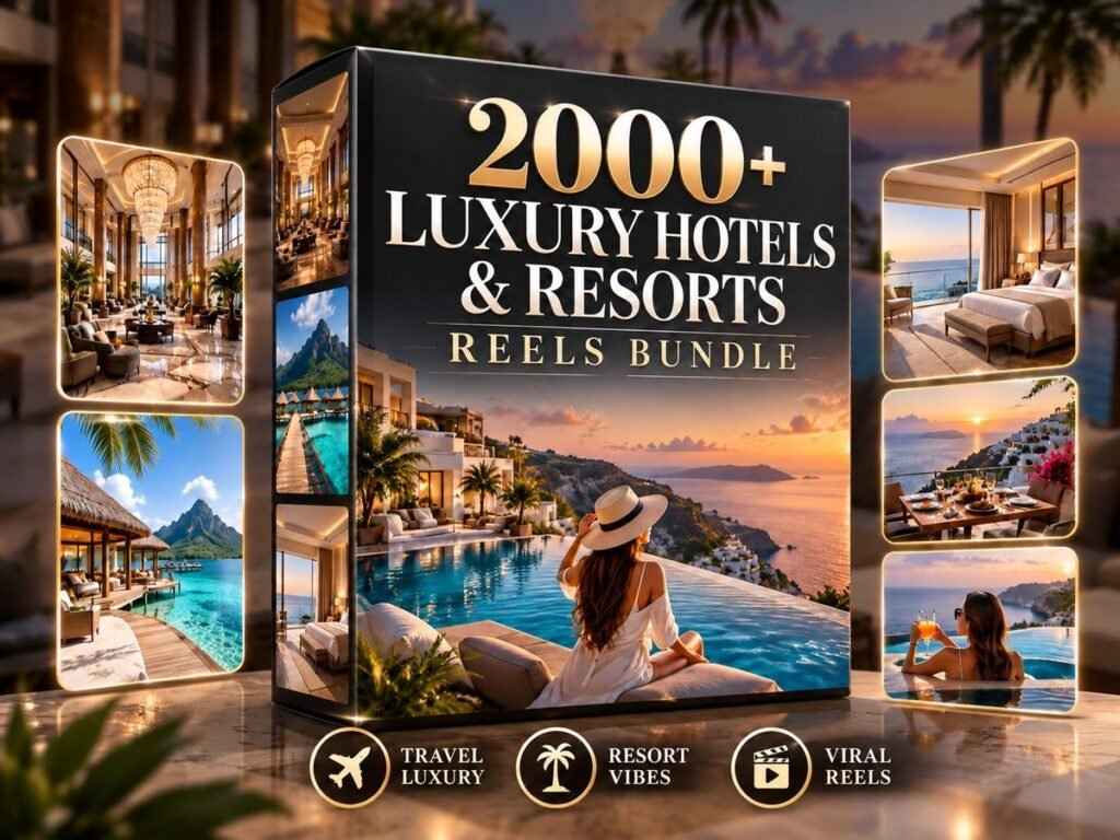 2000+ Luxury Hotels & Resorts Reels Bundle