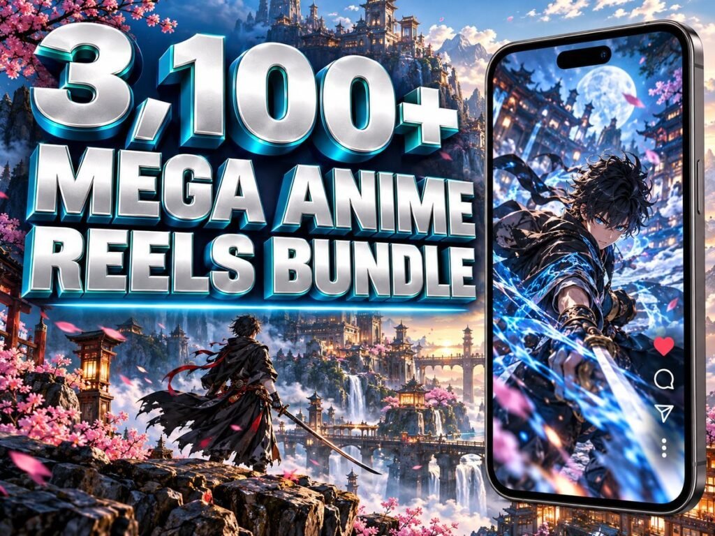 3,100+ Mega Anime Reels Bundle – Premium 720p Videos