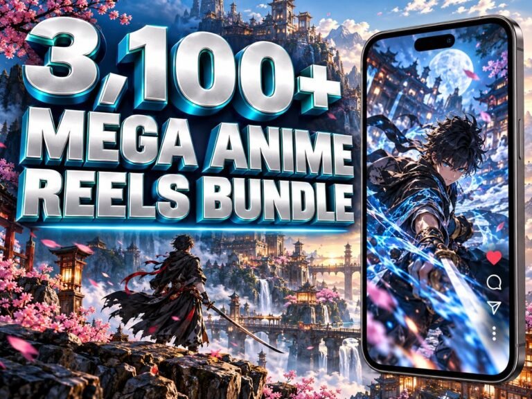 3,100+ Mega Anime Reels Bundle – Premium 720p Videos