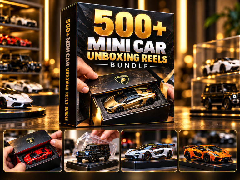 500+ Mini Car Unboxing Reels Bundle