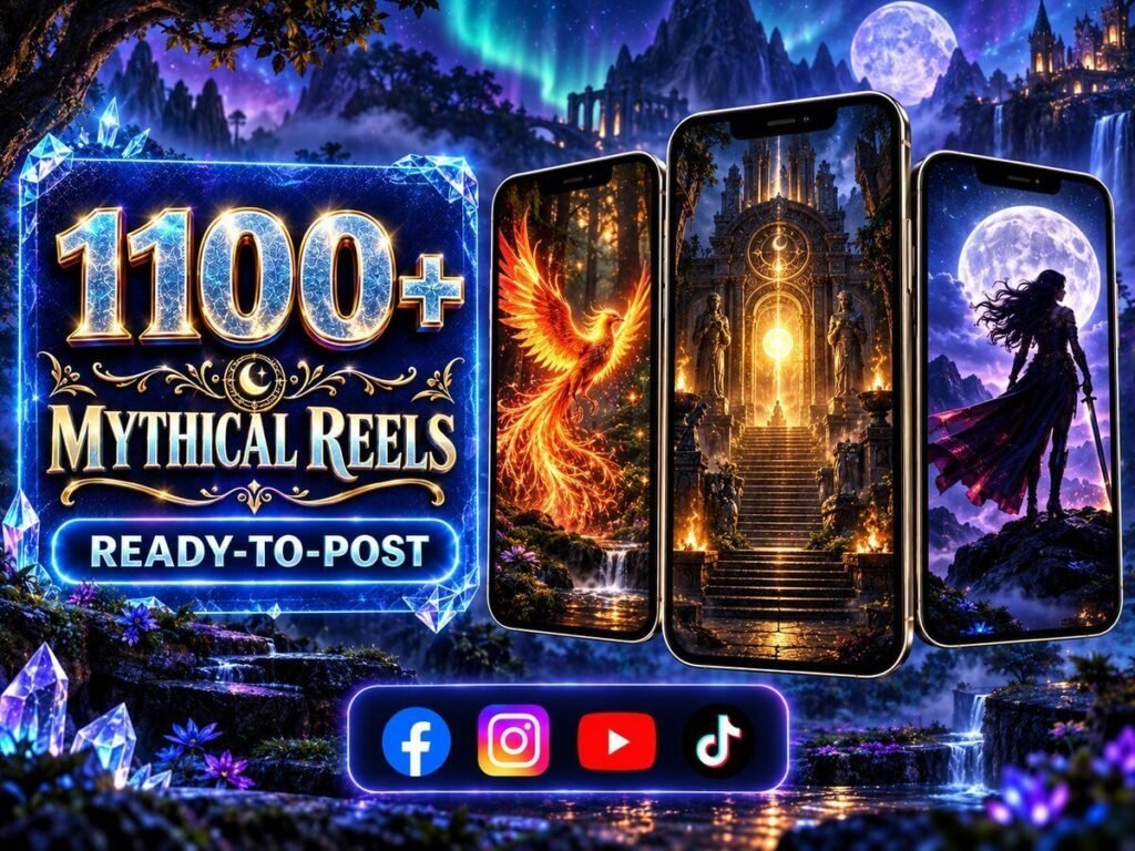 1100+ Mythical Reels Bundle – mythical characters, magical worlds and fantasy story visuals