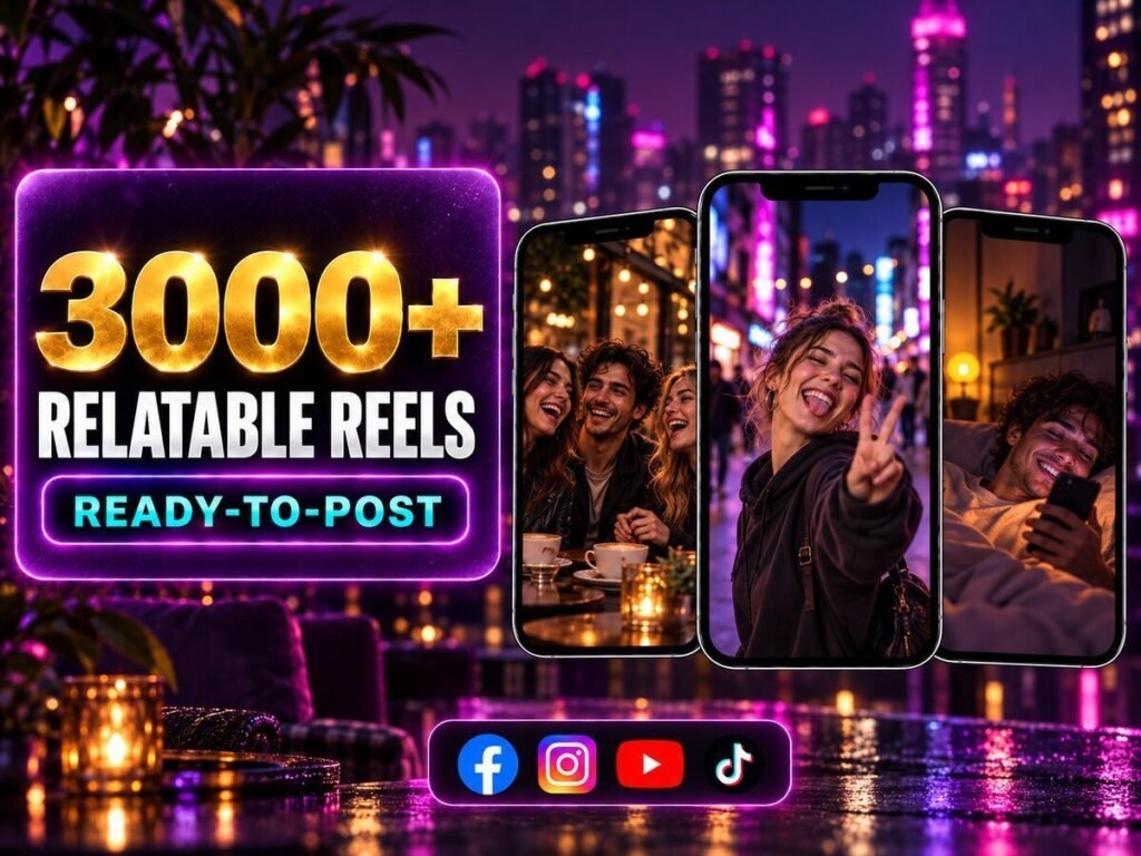 3000+ Relatable Reels Bundle – everyday situations, reactions and highly relatable social content