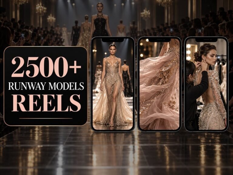 2500+ Runway Models Reels Bundle – runway fashion, model walks, style visuals and premium fashion content