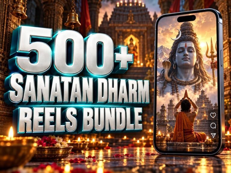 500+ Sanatan Dharm Reels Bundle – Premium 720p Videos