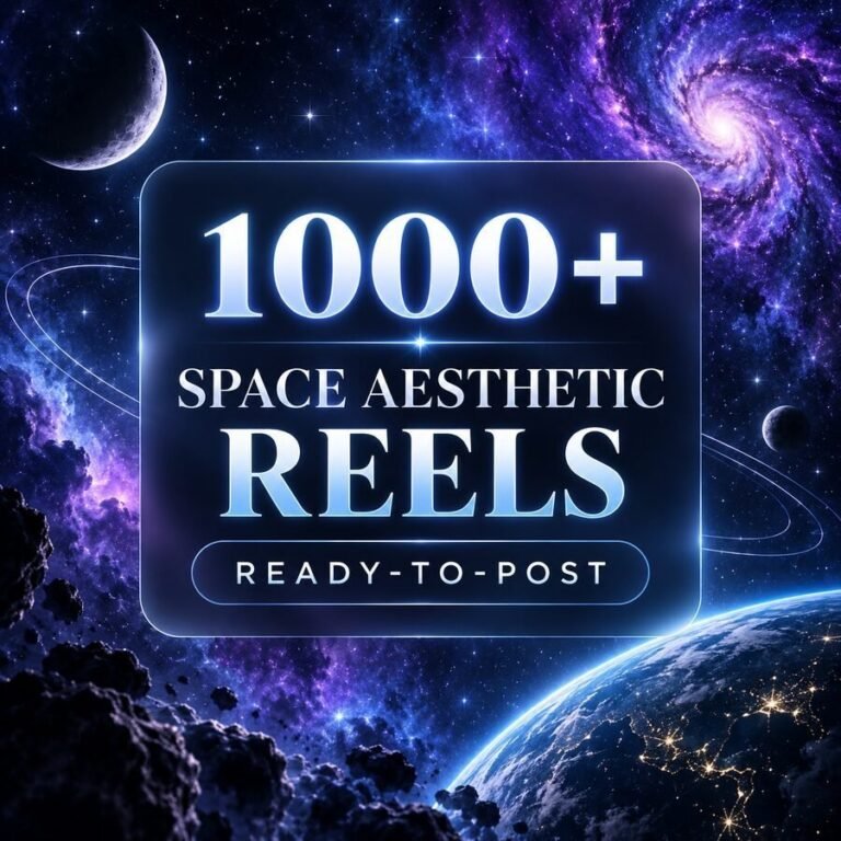 1000+ Space Aesthetic Reels Bundle – cinematic space, galaxy, universe and atmospheric visual content
