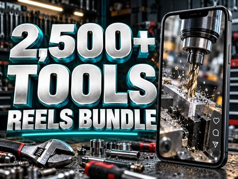 2,500+ Tools Reels Bundle โ Premium 720p Videos