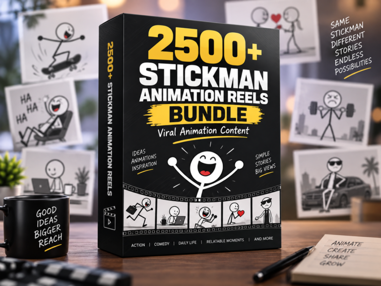 2500+ Stickman Animation Reels Bundle – Funny Viral Stick Figure Videos – Stickman Animation Reels Bundle