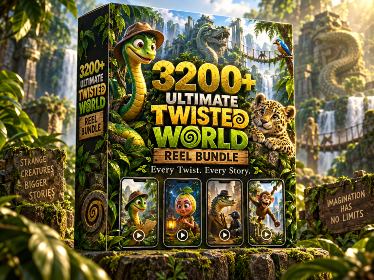 3200+ Ultimate Twisted World Reel Bundle – fantasy creatures, twisted worlds and imaginative animated story scenes - Reels Bundle