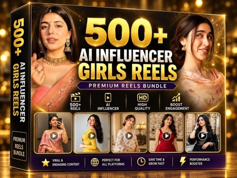 500+ AI Influencer Girls Reels Bundle – Virtual Influencer & AI Girl Videos – AI Girl Influencer Reels Bundle