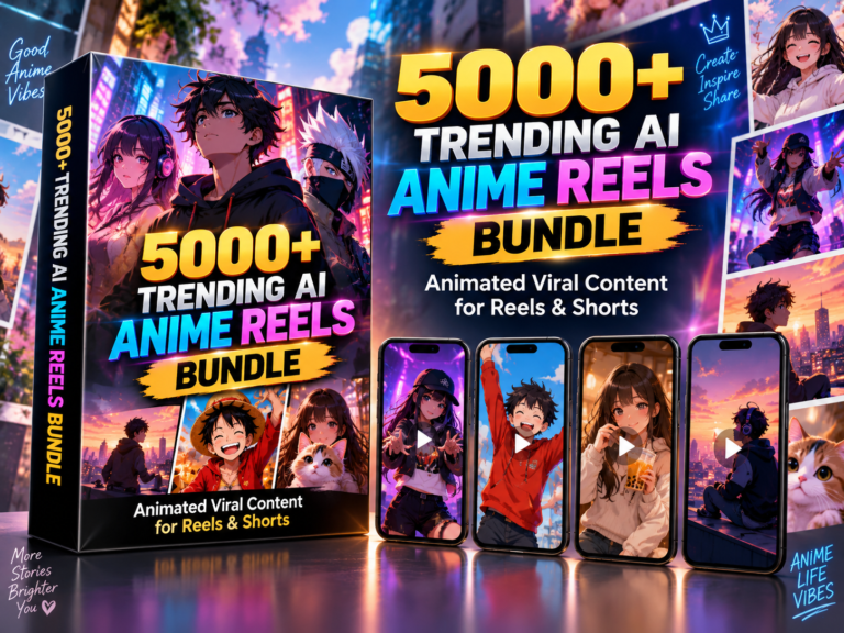 5000+ Trending AI Anime Reels Bundle – Viral Anime & Animated Short Videos – AI Anime Reels Bundle