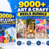9000+ Art & Craft Reels Bundle – DIY Art, Craft & Creative Videos – Art & Craft Reels Bundle