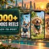 1000+ AI Dogs Reels Bundle – AI-styled dog and pet content built around cute, funny and shareable moments