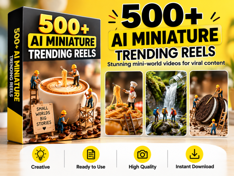500+ AI Miniature Reels Bundle – Tiny Workers & Miniature World Videos – Mini AI Workers Reels Bundle