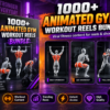 1000+ Animated Gym Workout Reels Bundle – animated exercise demonstrations, gym movements and fitness-focused short videos