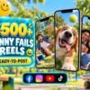 5500+ Funny Fails Reels Bundle – funny fails, unexpected moments and shareable comedy clips