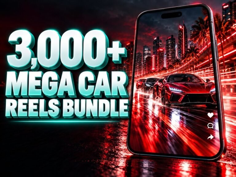 3,000+ Mega Car Reels Bundle β Premium 720p Videos β Car Reels Bundle