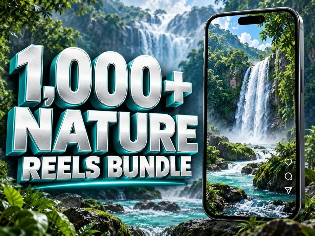 1,000+ Nature Reels Bundle – Premium 720p Videos