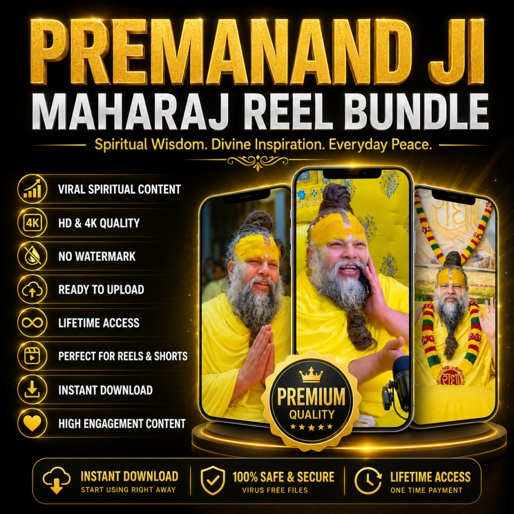 1000+ Premanand Ji Maharaj Reels Bundle – Spiritual & Devotional Short Videos – Premanand Ji Maharaj Reels Bundle