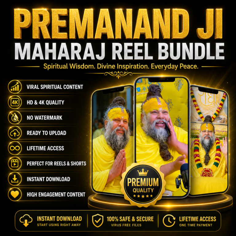 1000+ Premanand Ji Maharaj Reels Bundle – Spiritual & Devotional Short Videos – Premanand Ji Maharaj Reels Bundle